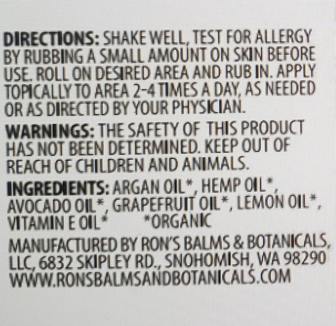 
                  
                    Citrus CBD Oil Rub | Ron's Balm
                  
                