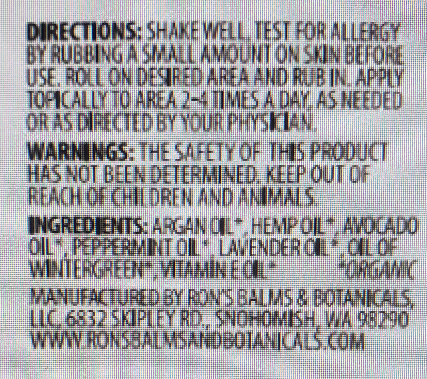 
                  
                    Mint & Lavender CBD Oil Rub | Ron's Balms
                  
                